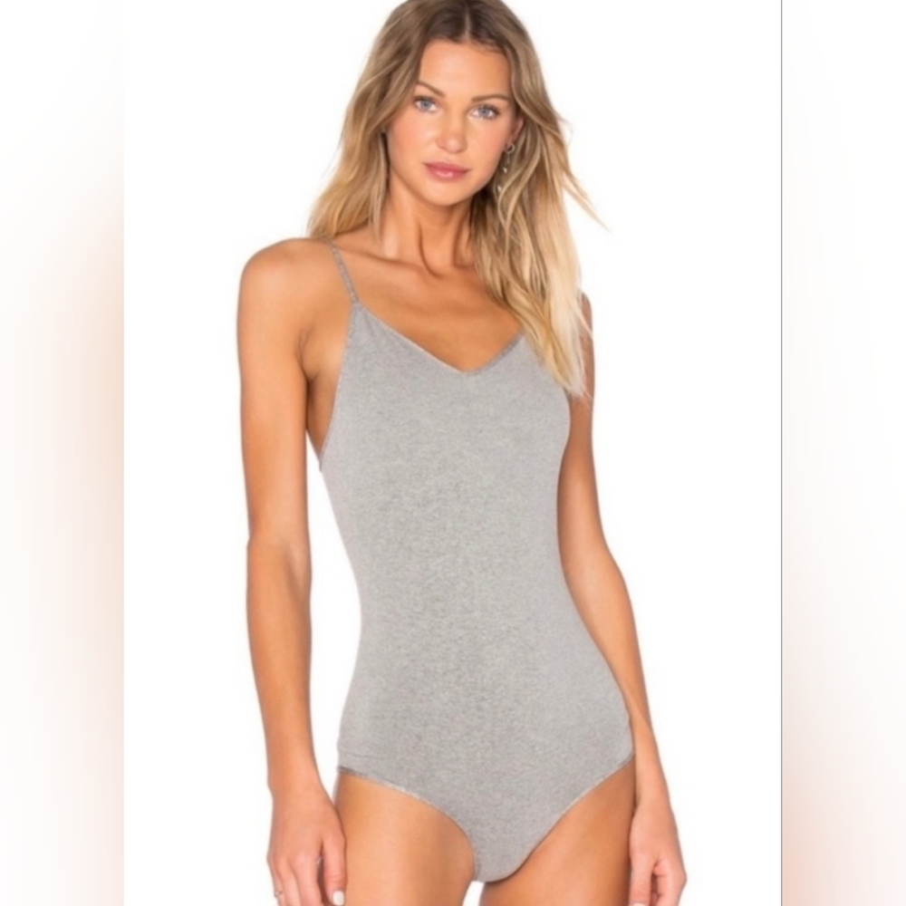 Free People Intimately Basic Seamless Women's Bodysuit In Heather Gray